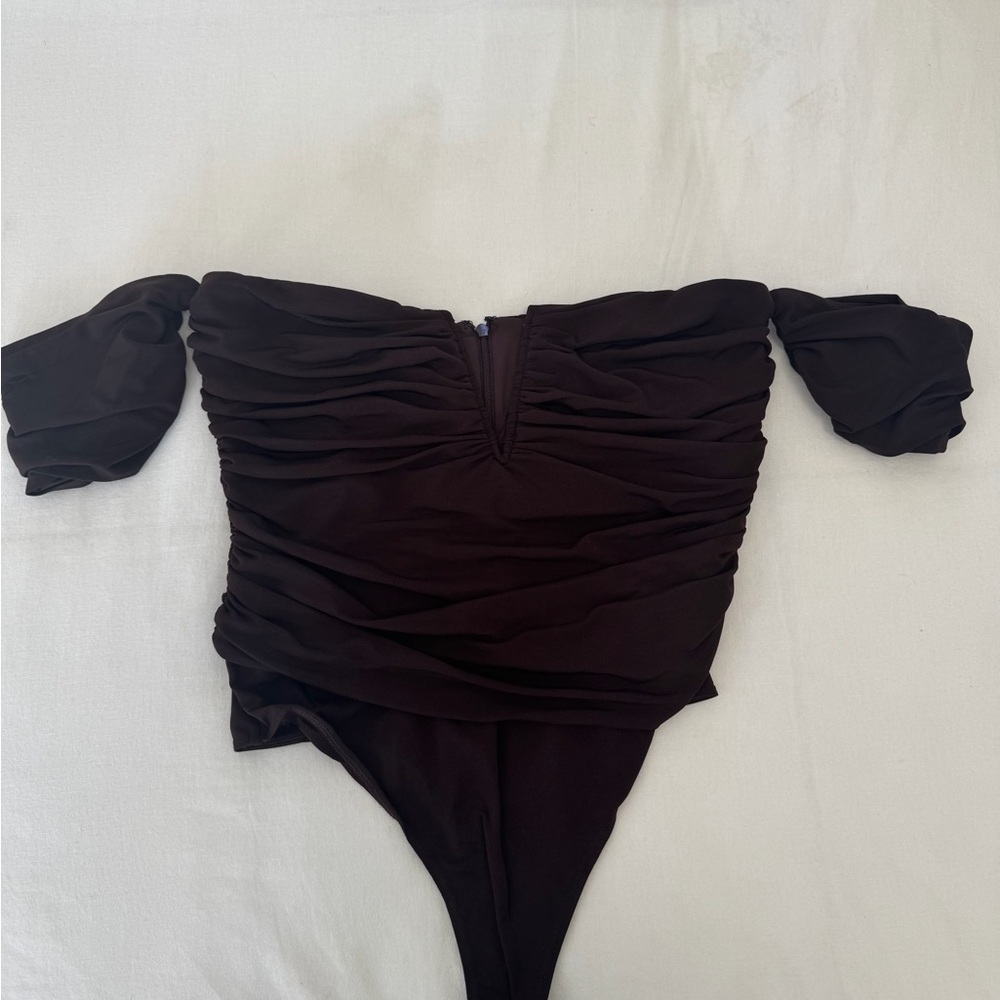 Cami NYC Clove Ruched bodysuit